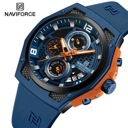 NAVIFORCE 8051 Luxury Quartz Sport Wristwatches Chronograph
