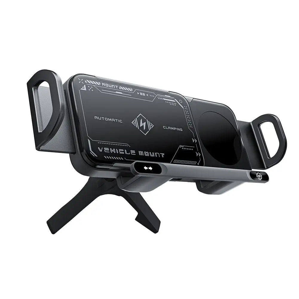 For Samsung Mobile Phone Holder 360° Rotation Automatic Rotating Horizontal Screen Bracket Wireless Charging Stand ﻿