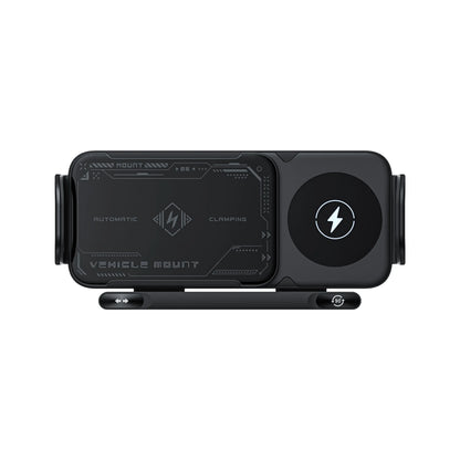 Foldable Phone Holder Car Wireless Charging Phone Mount Universal Phone Holder Intelligent Induction Electric Rotation Charger